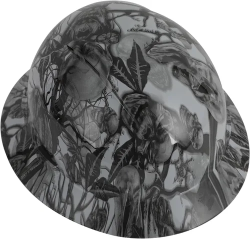 Miniatura 14 de Zeluga Casco duro de ala completa HDPE, casco de seguridad de construcción con orificios ventilados, suspensión de trinquete ajustable de 6 puntos