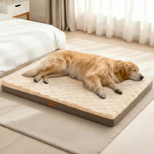Miniatura 9 de Patas Lague Cama Ortopédica para Perros de Tamaño Grande 36''X24'', Impermeable Suave Cómoda de Espuma Egg Crate Camas Grandes para Mascotas