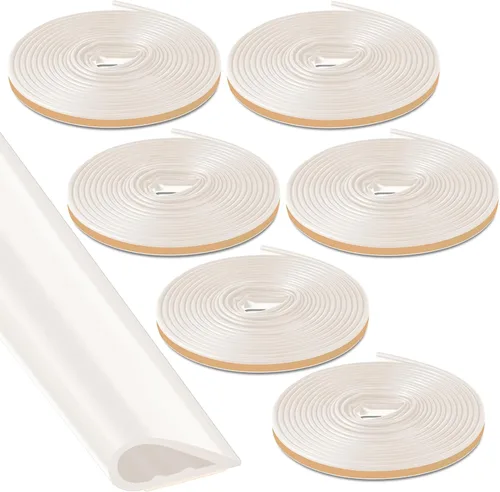 Miniatura 11 de 2 piezas de junta adhesiva flexible de silicona de goma para fuego/humo para puerta ventana interior exterior comercial