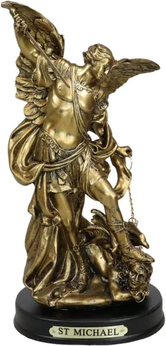 Miniatura 11 de Ebros - Estatua de Arcángel del Consejo Angélico de la Iglesia Católica Ortodoxa Oriental, estatua de 8 pulgadas de alto con placa de nombre