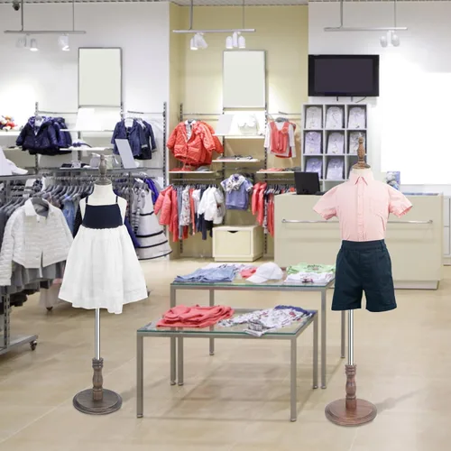 Miniatura 7 de Maniquí para Vestir de Niño, Forma de Cuerpo para Muñecos, Formas de Busto para Muñecos para Niños, Maniki para Niño Pequeño Niña, 8-9 Años, Marrón