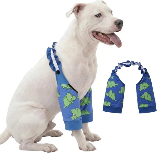 Miniatura 15 de LovinPet Mangas delanteras para perros medianos y grandes, protección de codo elástica en 4 direcciones, recuperación antilamos, prevención de calor