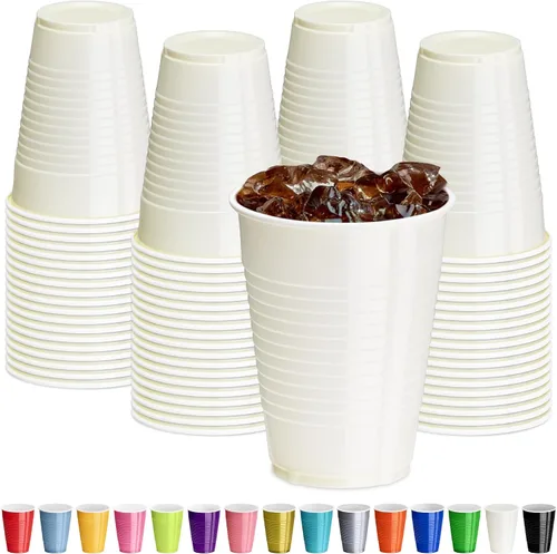 Miniatura 19 de DecorRack - Vasos desechables y reutilizables de 12 onzas para fiestas de cumpleaños, despedidas de soltera, campamentos, eventos en interiores y al