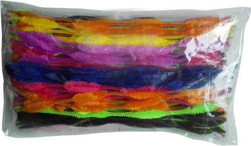 Miniatura 4 de Paquete de 100 tallos de felpilla mullidos para limpiar pipas para manualidades creativas hechas a mano (multicolor)