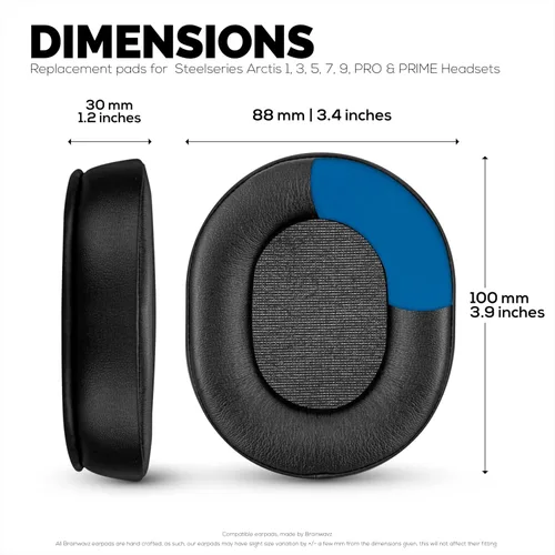 Miniatura 4 de Almohadillas de gel para juegos SteelSeries Arctis 1, Arctis 3, Arctis 5, Arctis 7, Arctis 9X, Arctis Pro y Arctis Prime Earpads para auriculares