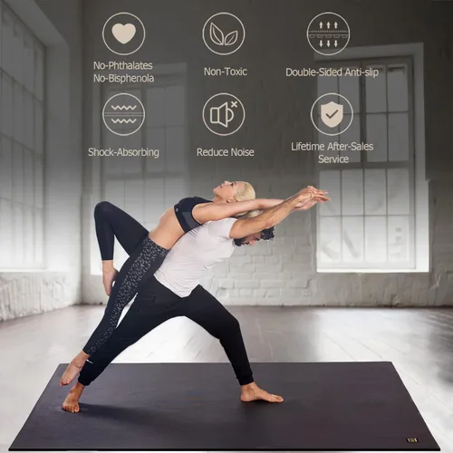 Miniatura 5 de GXMMAT Large Yoga Mat 6'x4'/6'x6'/7'x5'(7mm/9mm), Extra Thick Workout Mats for Home Gym Flooring,Ultra Comfortable Non-Slip Quick Resilient Barefoot