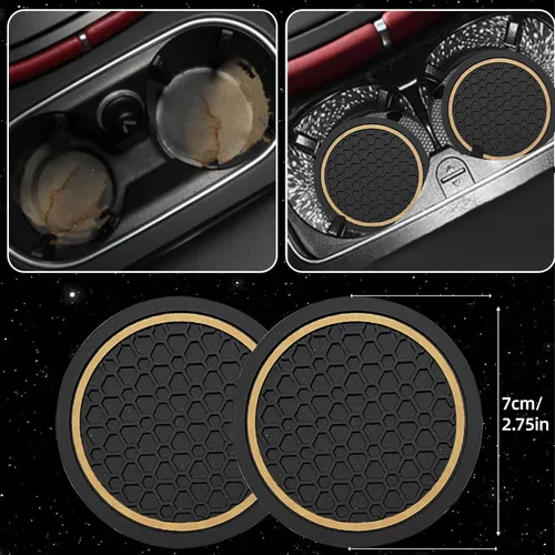 Miniatura 7 de NBTEPEM Juego de 6 accesorios de automóvil beige, funda de cuero deportivo para volante de 14.5 a 15 pulgadas, universal, funda de cuero