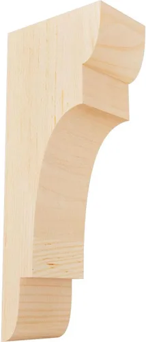 Miniatura 89 de Ekena Millwork COR04X12X12NEB00RWR 4 pulgadas de ancho x 12 pulgadas de profundidad x 12 pulgadas de alto New Brighton Rough Sawn Corbel, cedro rojo