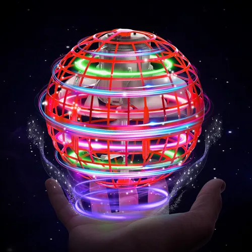 XINHOME - Juguetes de bola de orbe volador con forma de globo, mini dron con controlador de mano, boomerang mágico que gira y sobrevuela, controlado