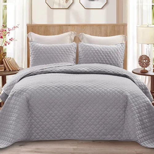 Miniatura 7 de Exclusivo Mezcla - Juego de edredón reversible con fundas de almohada, ligero, suave, para todas las estaciones, 90 x 96 pulgadas, tamaño Azul