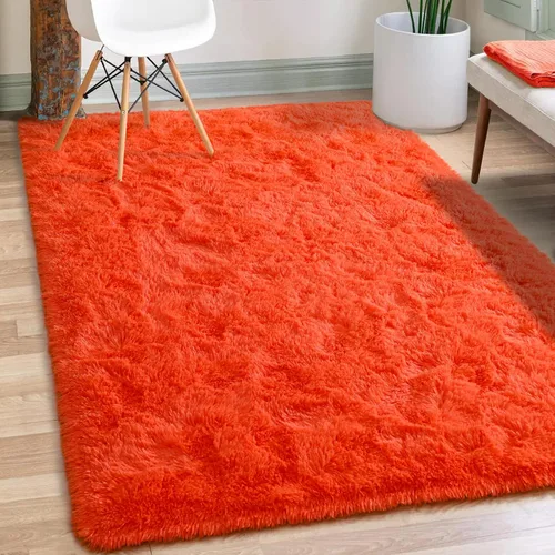 Miniatura 19 de Merelax Alfombra Moderna Suave y Esponjosa Shaggy para Dormitorio Sala de Estar Decoración de Sillas Pequeñas Alfombras Tapetes para Pies Piso, Verde