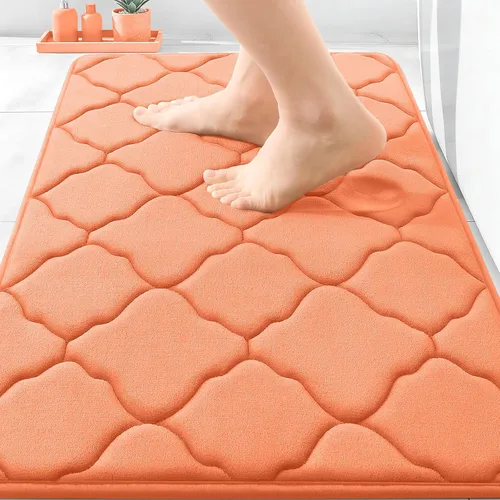Miniatura 116 de OLANLY Alfombra de Baño de Espuma Viscoelástica de 24 x 16 pulgadas, Ultra Suave y Absorbente, Alfombras de Baño Antideslizantes, Cómodas, Lavables