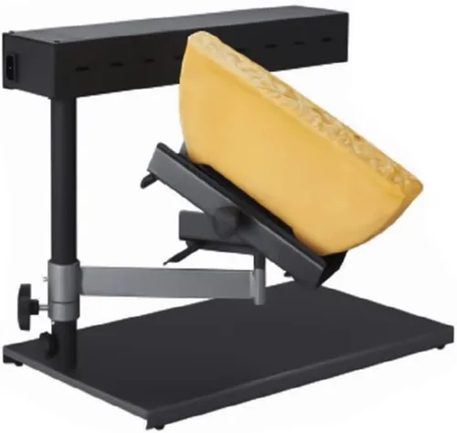 YUEWO Raclette - Máquina de raclette eléctrica comercial para máquina de raclette suiza, calentador de fusión Demi para media rueda de queso nacho