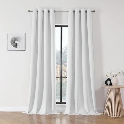 Miniatura 9 de Joydeco Cortinas opacas para dormitorio de 72 pulgadas de largo, 2 paneles de cortinas con aislamiento térmico para oscurecer la habitación