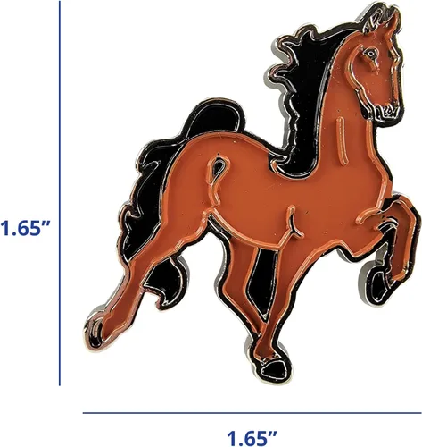 Miniatura 5 de Breyer Horses Paint and Wear Juego de manualidades de alfileres esmaltados, pines, pinturas, purpurina y diamantes de imitación, incluye 12