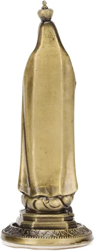 Miniatura 3 de Mini estatua de la Virgen María, escultura de mesa de aleación de zinc para decoración de automóvil y habitación, figura coleccionable virgen