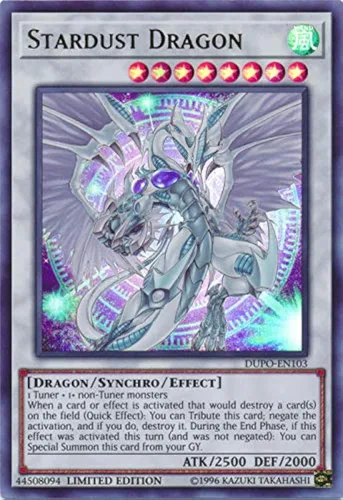 Yu-Gi-Oh! - Dragón Stardust - DUPO-EN103 - Ultra Raro - Edición limitada - Duel Power