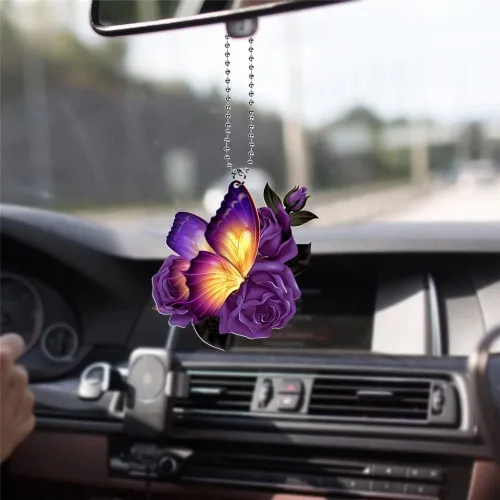 Miniatura 4 de Adorno colgante de coche de águila americana, cruz cristiana para espejos retrovisores interiores, colgante automotriz, adorno religioso