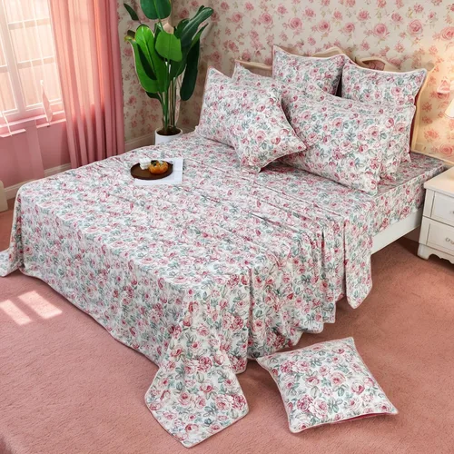 Miniatura 23 de FADFAY Juego de sábanas de rosas blancas, ropa de cama vintage floral de rosas, ropa de cama estilo rústico, 100% algodón egipcio percal, 800 hilos
