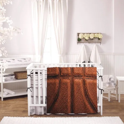 Miniatura 5 de Manta de forro polar con temática deportiva de baloncesto, ligera, ultrasuave, con textura de canasta para sofá, cama, camping, viajes, manta