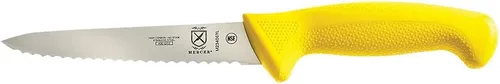 Miniatura 10 de Mercer Culinary - M23210WBH Mercer Culinary Millennia - Cuchillo para pan con borde ondulado de 10 pulgadas de ancho, color blanco