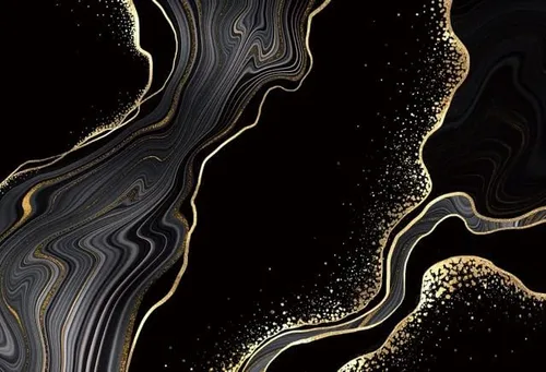 Taladro redondo completo con textura de mármol negro y dorado para adultos, principiantes, pintura con gemas de cristal, decoración de pared para el