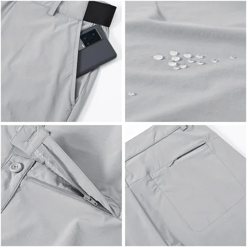 Miniatura 6 de Rdruko Pantalones de golf elásticos para hombre, de secado rápido, ligeros, casuales, con bolsillos