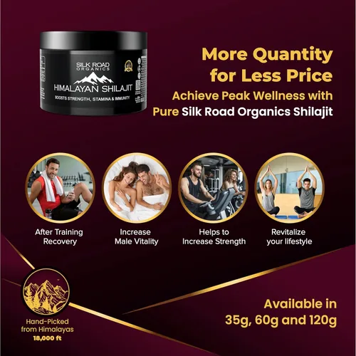 Miniatura 8 de Shilajit puro del Himalaya (120 gm) semilíquido con ácido fúlvico y más de 85 minerales traza para metabolismo, apoyo del sistema inmunológico