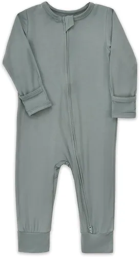Miniatura 2 de Aablexema Pijama sin pies con cremallera y mitón, rayón de bambú, pijama de manga larga para bebé