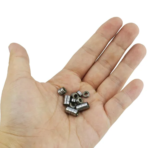 Miniatura 4 de Antrader Paquete de 20 rodamientos radiales de doble blindaje MR63ZZ de 0.118 in x 0.236 in x 0.098 in