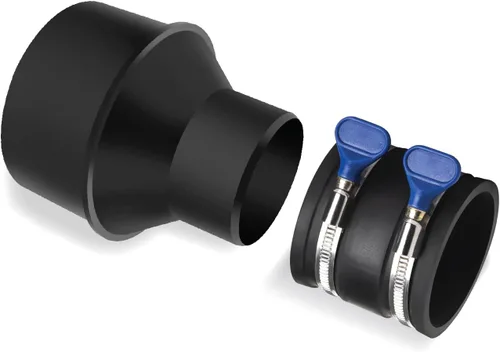 Miniatura 7 de POWERTEC Accesorio en Y transparente de 2-1/2 pulgadas para manguera de recolección de polvo de 2-1/2 pulgadas, accesorios de conector de manguera
