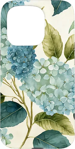 Miniatura 14 de Watercolor Shabby Chic Blue Hydrangeas Flower Case for iPhone 17