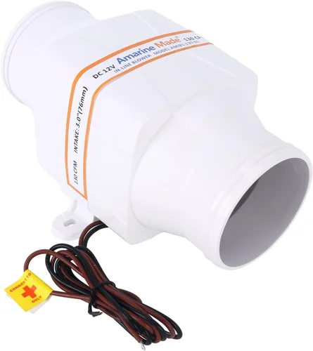 Miniatura 9 de Amarine Made Marine Boat 12v eléctrico en línea ventilador de aire de sentina ventilador de motor de barco sopladores de motor de cabina marina