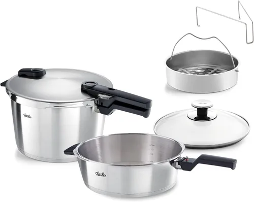 Miniatura 13 de Fissler Vitavit - Olla a presión prémium con inserto de vapor, 3.7 cuartos de galón Acero inoxidable