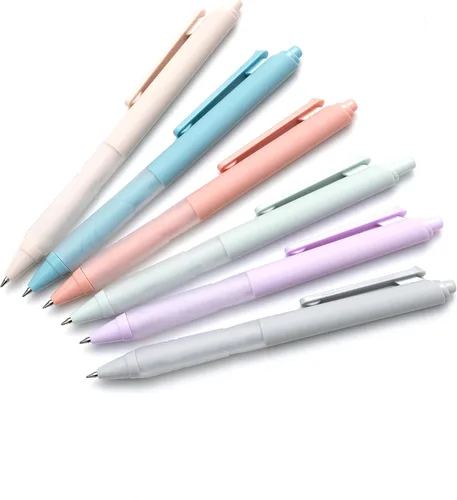 Miniatura 8 de Linbsunne - Bolígrafos de punta media de 1 mm con agarre súper suave para hombres y mujeres, bolígrafo retráctil negro (paquete de 12)