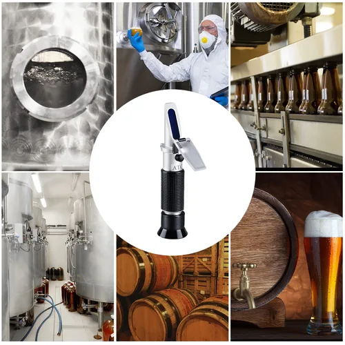 Miniatura 7 de LEERCHUANG Brix Hidrómetro óptico, refractómetro Brix para elaboración de cerveza, medidor Brix de doble escala, gravedad específica 1.000-1.130