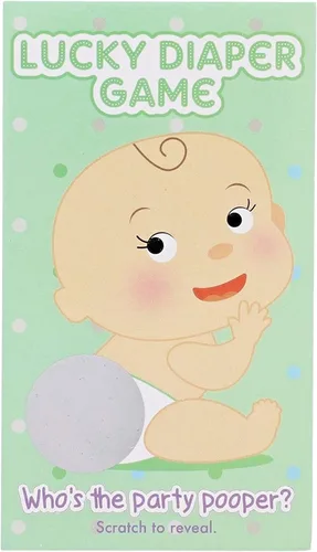 Miniatura 3 de Paper Junkie Tarjetas de juego para rascar para baby shower, paquete de 60, papel multicolor, juegos de baby shower y actividad para raspar