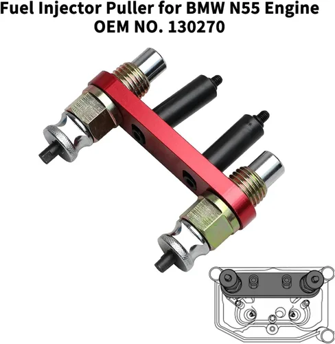Miniatura 4 de Kit de herramientas de instalación de extracción de inyector de combustible compatible con BMW N20 N26 N43 N47 N51 N52 N53 N54 N55 N57 N63TU S63