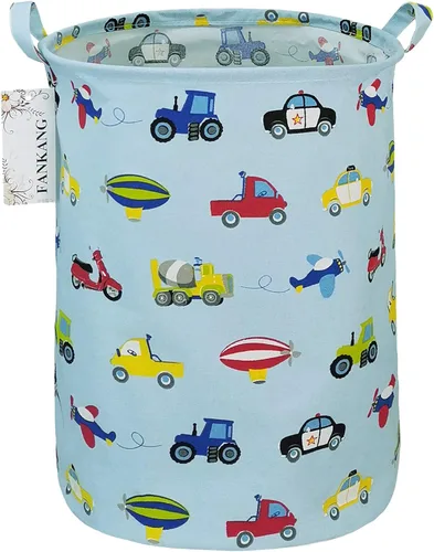 Miniatura 22 de Canasto plegable para almacenamiento con revestimiento de polietileno impermeable, tamaño grande cesto de lona para cuarto del bebé, lavandería