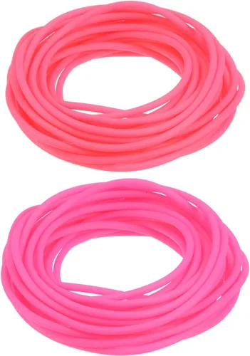 Miniatura 13 de HARFINGTON Tubo hueco de goma de 16 pies 1/8 pulgadas de diámetro y 1/16 pulgadas de orificio de silicona para hacer joyas, collares, pulseras