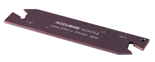 Miniatura 2 de Accusize Industrial Tools para insertos GTN-2, ancho 0.087–0.094 pulgadas, altura 0.75 pulgadas, NCIH19-2 Hoja ajustable de parada positiva