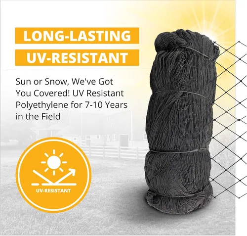 Miniatura 7 de Red de 2" de malla de alta resistencia anudada de Stromberg’s para aviarios, fibra de polietileno resistente a UV para aves de caza, faisanes y aves