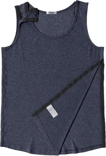 Miniatura 7 de Deyeek Camisetas sin mangas unisex con acceso completo a presión para hombres y mujeres, camisetas de recuperación de hombro para después