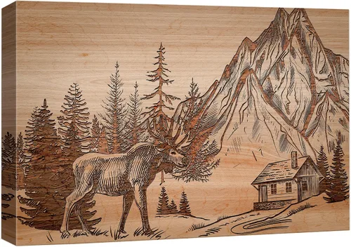 Miniatura 55 de Hermoso lienzo de paisaje, decoración de pared, arte moderno, juegos para el hogar Unicornio (rosa)