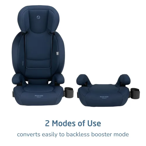 Miniatura 4 de Maxi-COSI RodiSport - Asiento elevador de automóvil para niños, respaldo alto, elevador sin respaldo, reposacabezas de 7 posiciones, sistema Easy