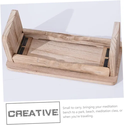 Miniatura 4 de Banco de meditación Taburete de yoga Taburete de madera para meditación Decoración Zen portátil