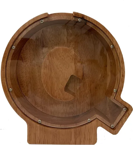 Miniatura 38 de Alcancía grande de madera personalizada para niños, alcancía con nombre personalizado, alcancía (nombre grabado láser) letras del alfabeto