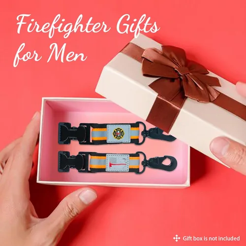 Miniatura 6 de KUNN Clips para Guantes de Bombero de Doble Extremo con Patrón Creativo, Soportes para Guantes de Trabajo de Alta Resistencia, Regalo para Bomberos