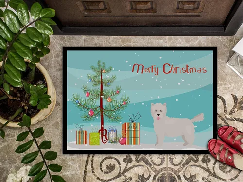 Miniatura 241 de Caroline's Treasures CK3799MAT Akita Shepherd - Tapete de árbol de Navidad de 18 x 27 pulgadas, tapete para puerta delantera, interior y exterior