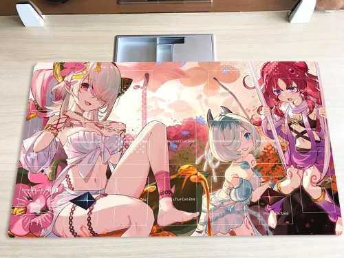 Nueva Alfombrilla de Juego Mlikemat Traptrix Girls TCG CCG OCG para Juego de Cartas Coleccionables con Zonas + Bolsa Gratis (ZD014-541-A)